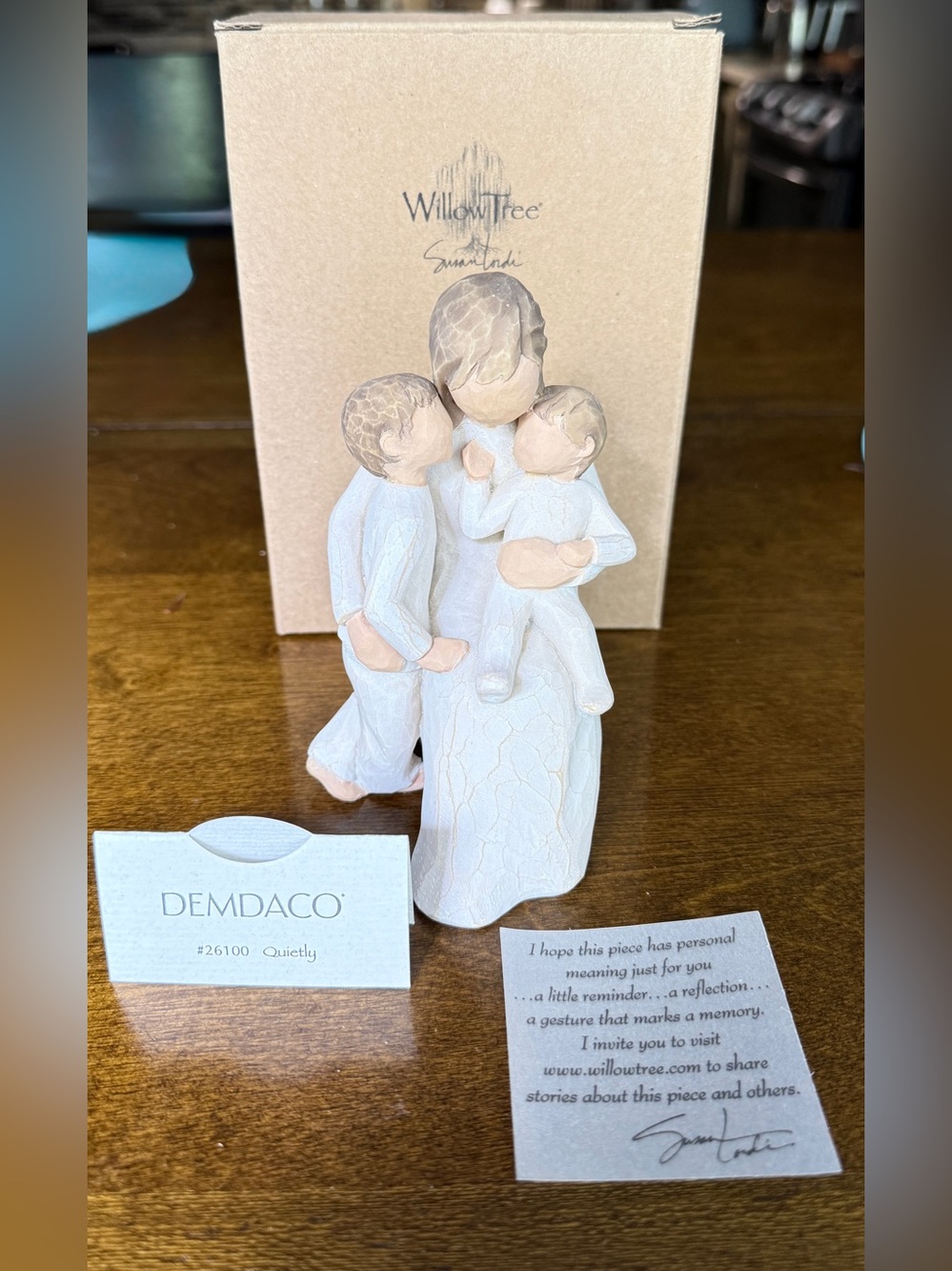 Willow Tree Quietly, Sculpted Hand-Painted Figure
Cast from a Susan Lordi Origin